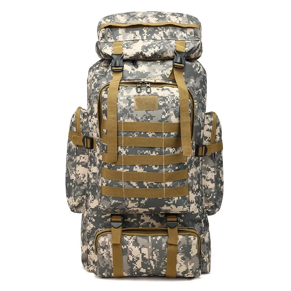 Outdoor 80L Camouflage Backpack – Heavy-Duty Mountaineering & Hiking Rucksack