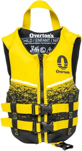Overton's Child Life Vest - BioLite Construction, Flex Fit Design, Split V-Back Stretch Panel - USCG Approved Type III