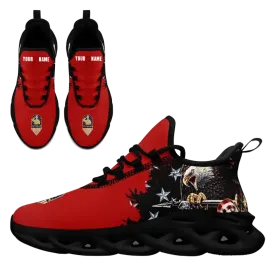 Personalized 4th of July Sneakers, Custom Breathable and Comfortable Shoes, Patriotic Shoes