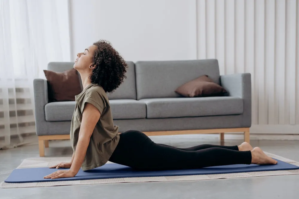 Premium TPE Yoga Mat - For Yoga Studio and Home Gym | Blue