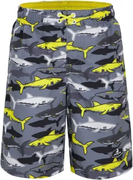 Rokka&Rolla Boys' Swim Trunks UPF 50  Quick Dry Bathing Suit Swimwear Beach Shorts with Mesh Lining