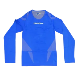 ROYAL BLUE DIADORA SEAMLESS LONG SLEEVE JUNIOR TOP