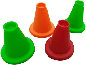 Rubber Athelete/Cricket Batting Tee (Multi-Color, Pack of 10) | Sports Cricket Batting Tee Cone for Practice