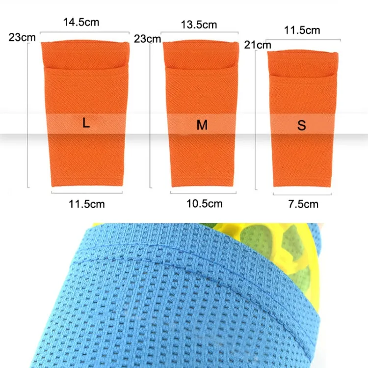 Sweat-Absorbing Breathable Insert Socks Calf Guard Socks Football Protective Gear(Green M)