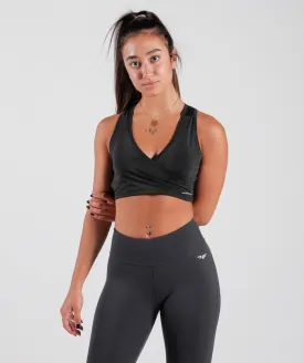 Winnerforce Women Teamwork Training Bra Charcoal Black